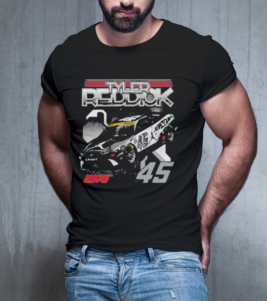 Tyler Reddick 23XI Racing 45 Car Jumpman Jordan Motorsports T-Shirt