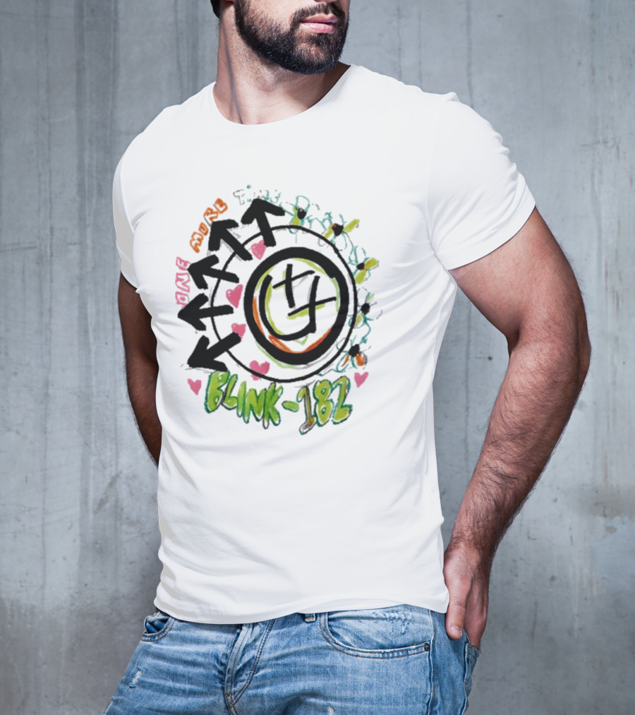 Blink-182 One More Time Graffiti Arrows And Hearts T-Shirt