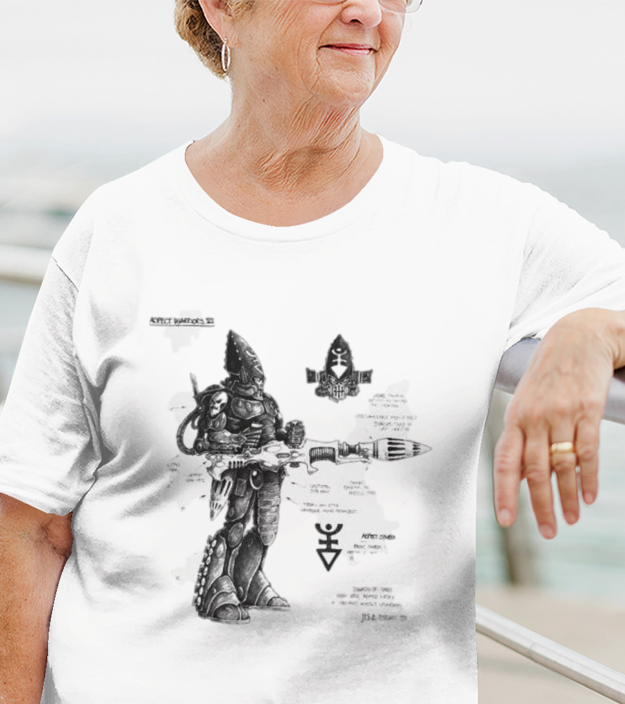 Dark Reaper Aspect Warriors Craftworlds Diagram Details T-Shirt