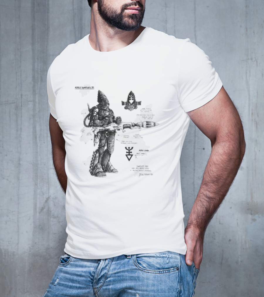 Dark Reaper Aspect Warriors Craftworlds Diagram Details T-Shirt