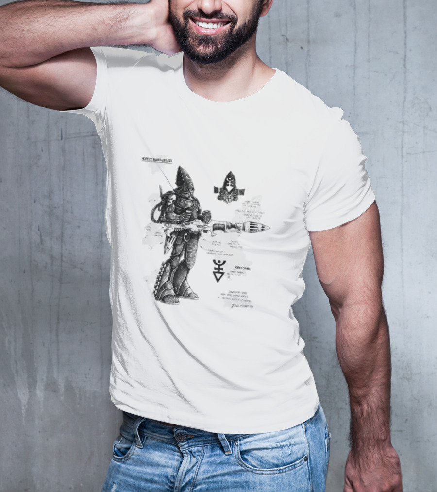 Dark Reaper Aspect Warriors Craftworlds Diagram Details T-Shirt