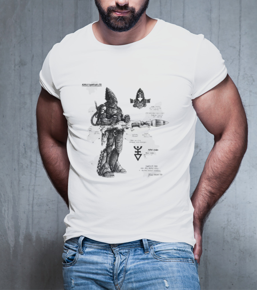 Dark Reaper Aspect Warriors Craftworlds Diagram Details T-Shirt