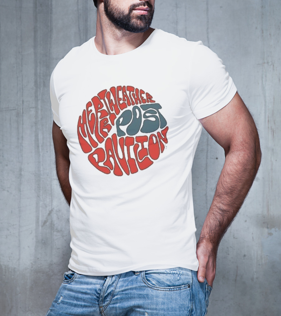 Merriweather Post Pavilion Psychedelic Retro Text T-Shirt