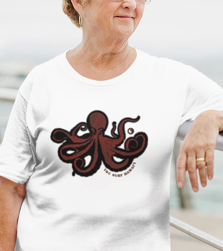 Octopus T&C Surf Hawaii Ocean Adventure T-Shirt