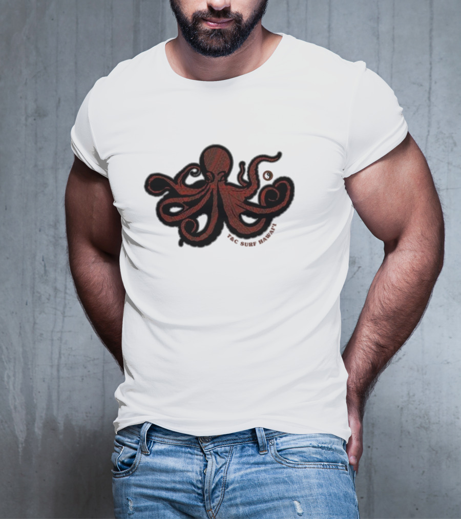 Octopus T&C Surf Hawaii Ocean Adventure T-Shirt