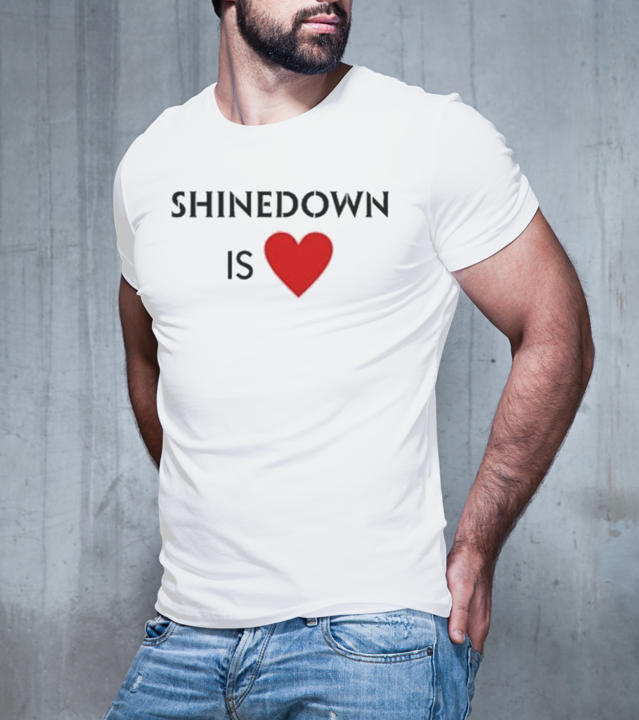 Shinedown Is Heart Shirt Red Love T-Shirt
