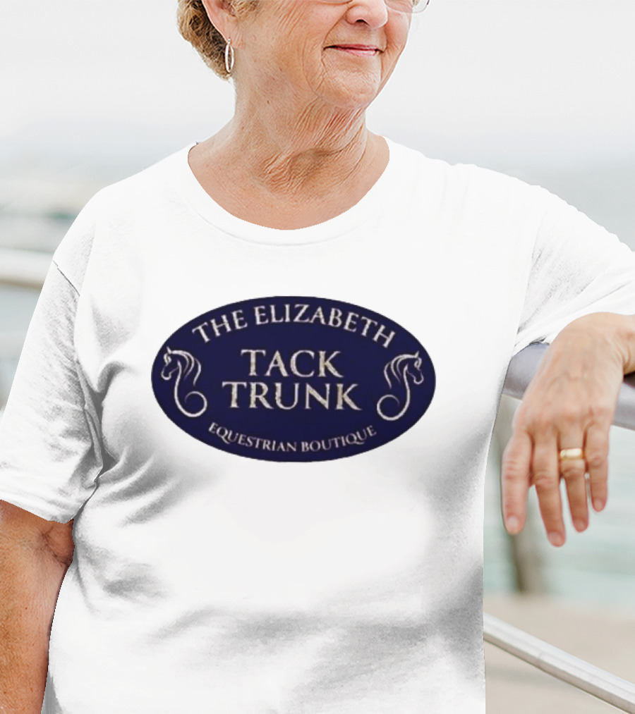 The Elizabeth Tack Trunk Equestrian Boutique Horse T-Shirt