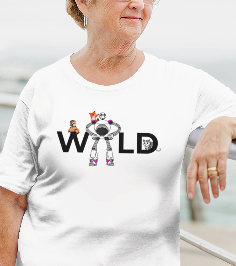 Wild Robot Movie Holiday Featuring Robot And Animals T-Shirt