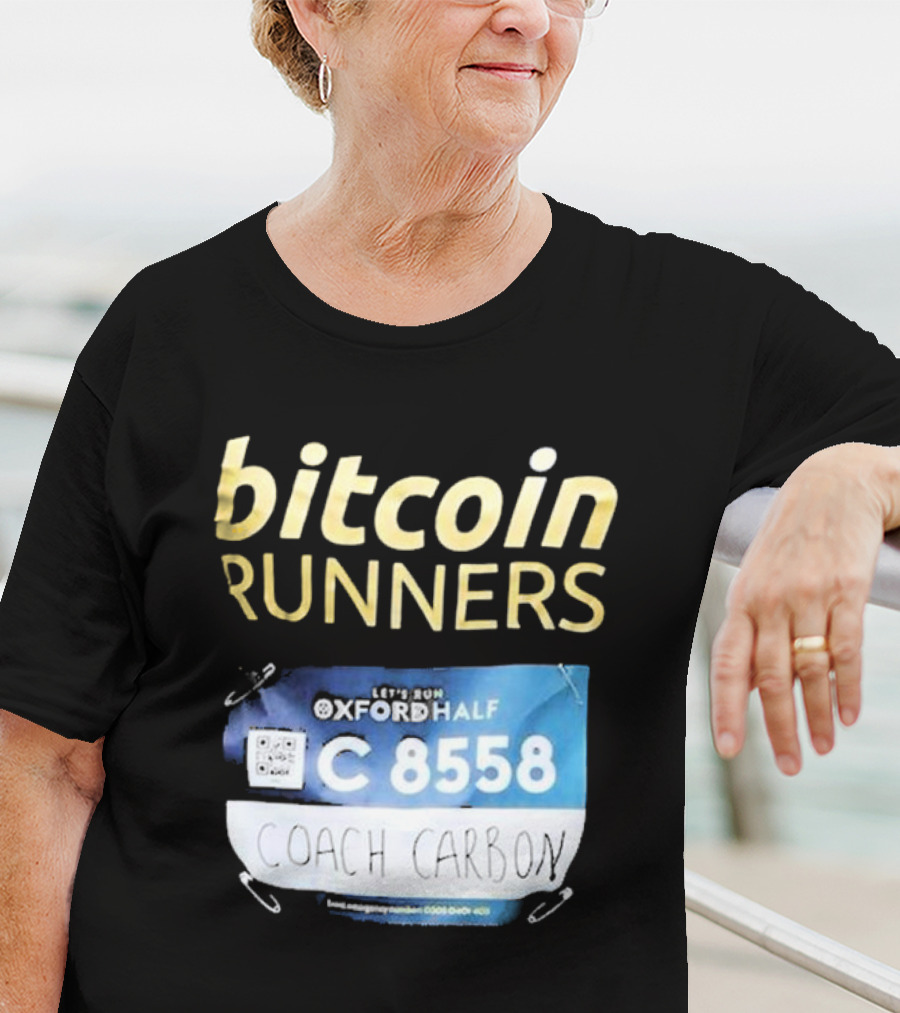 Bitcoin Runners Oxford Half C 8558 Coach Carbon T-Shirt