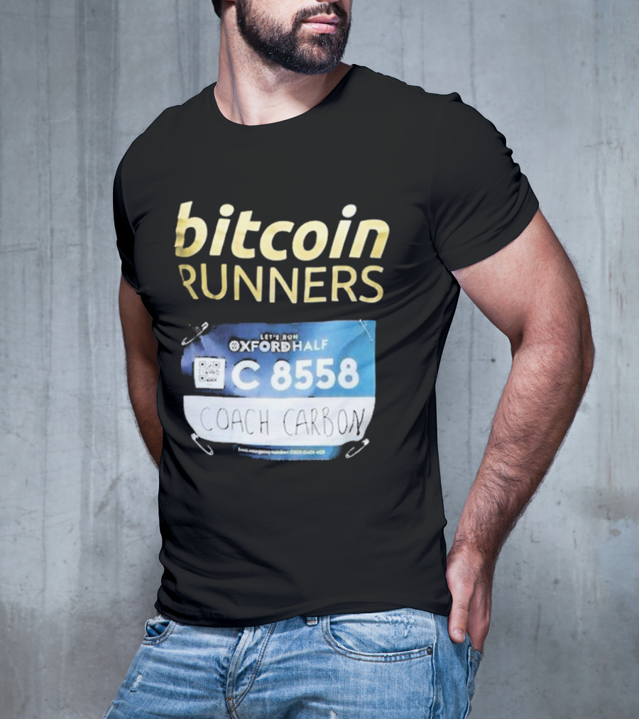 Bitcoin Runners Oxford Half C 8558 Coach Carbon T-Shirt