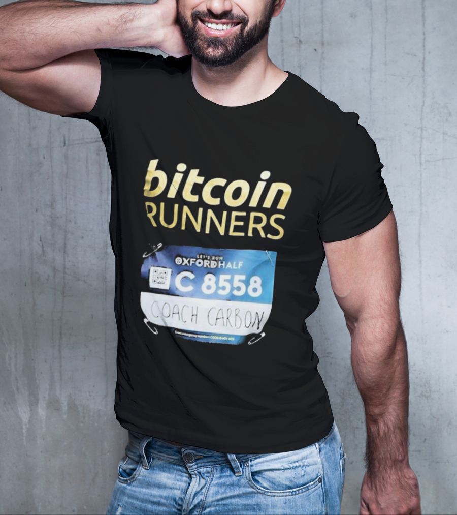 Bitcoin Runners Oxford Half C 8558 Coach Carbon T-Shirt