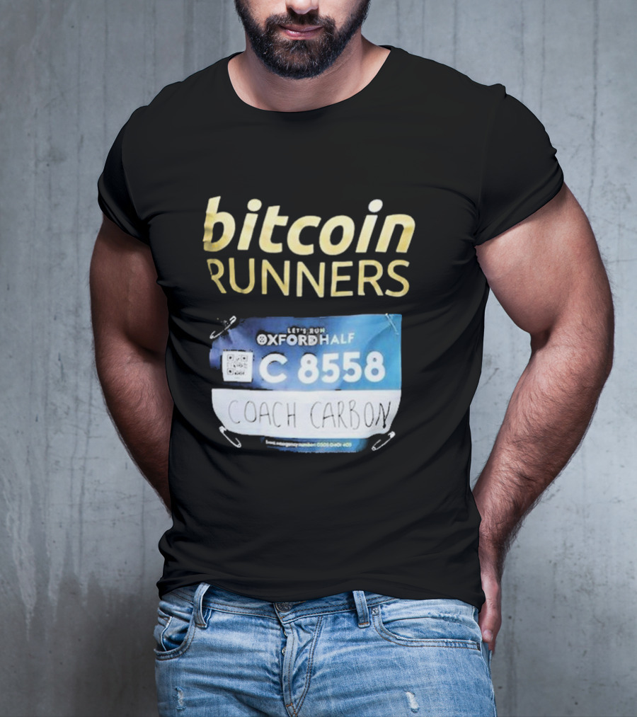Bitcoin Runners Oxford Half C 8558 Coach Carbon T-Shirt