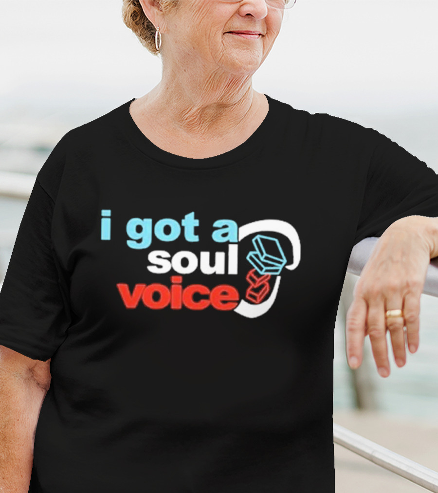 I Got A Soul Voice Cube Headset Red Blue White T-Shirt