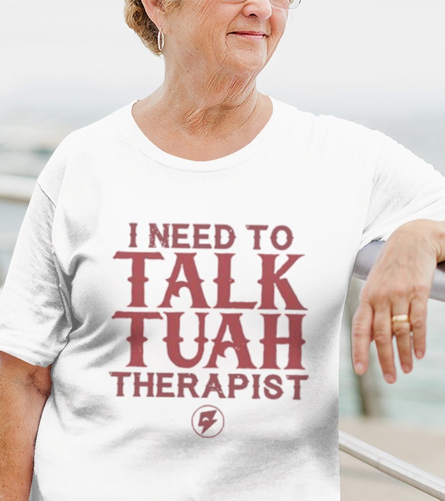 I Need To Talk Tuah Therapist Bolt T-Shirt