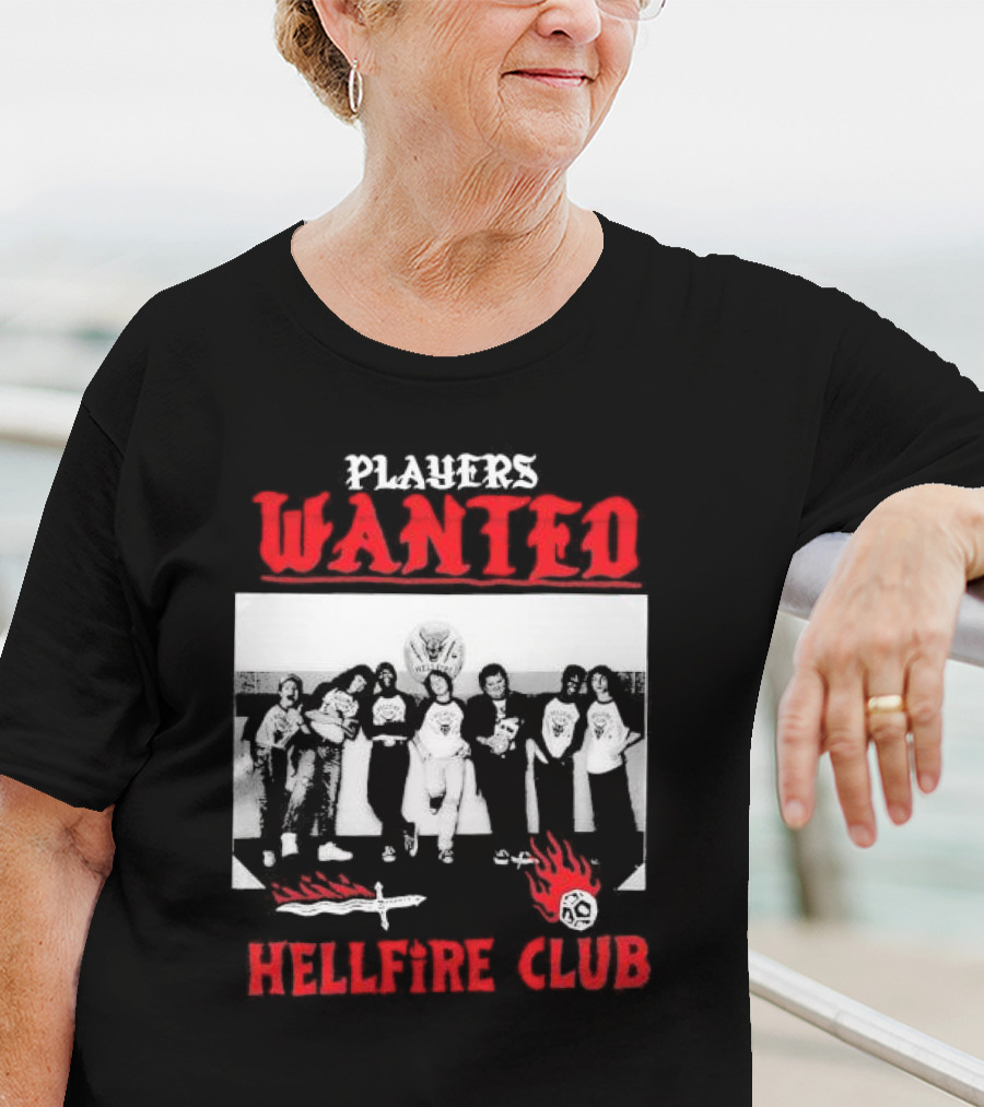 Players Wanted Hellfire Club Stranger Things Iconic Group Photo T-Shirt