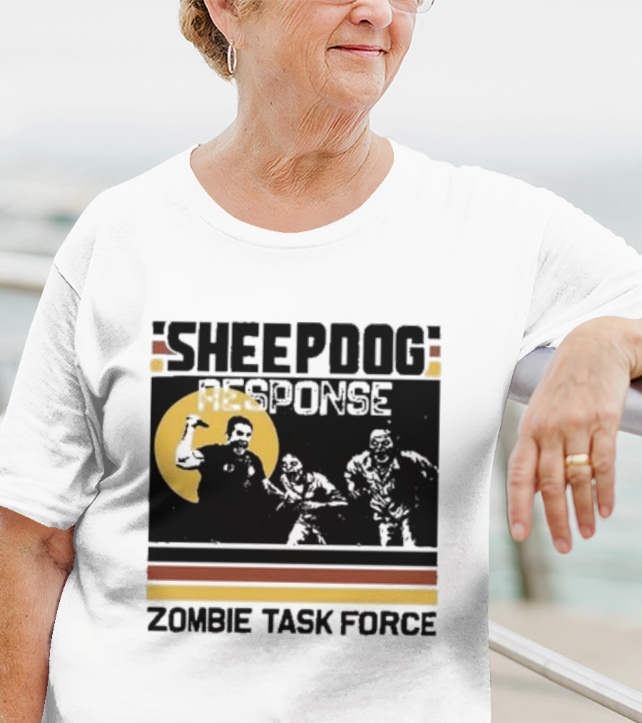 Tim Kennedy Sheepdog Response Zombie Task Force Team Badge T-Shirt