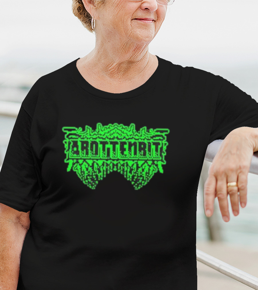 Arottenbit Acid Green Pixel T-Shirt