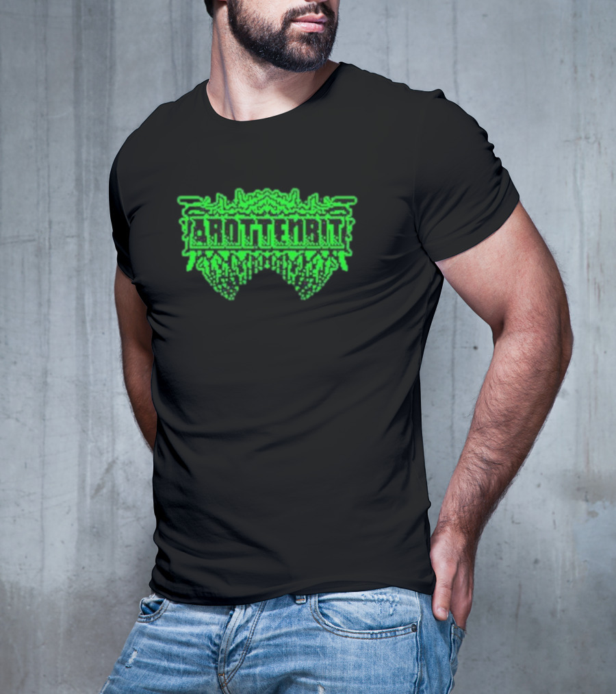Arottenbit Acid Green Pixel T-Shirt