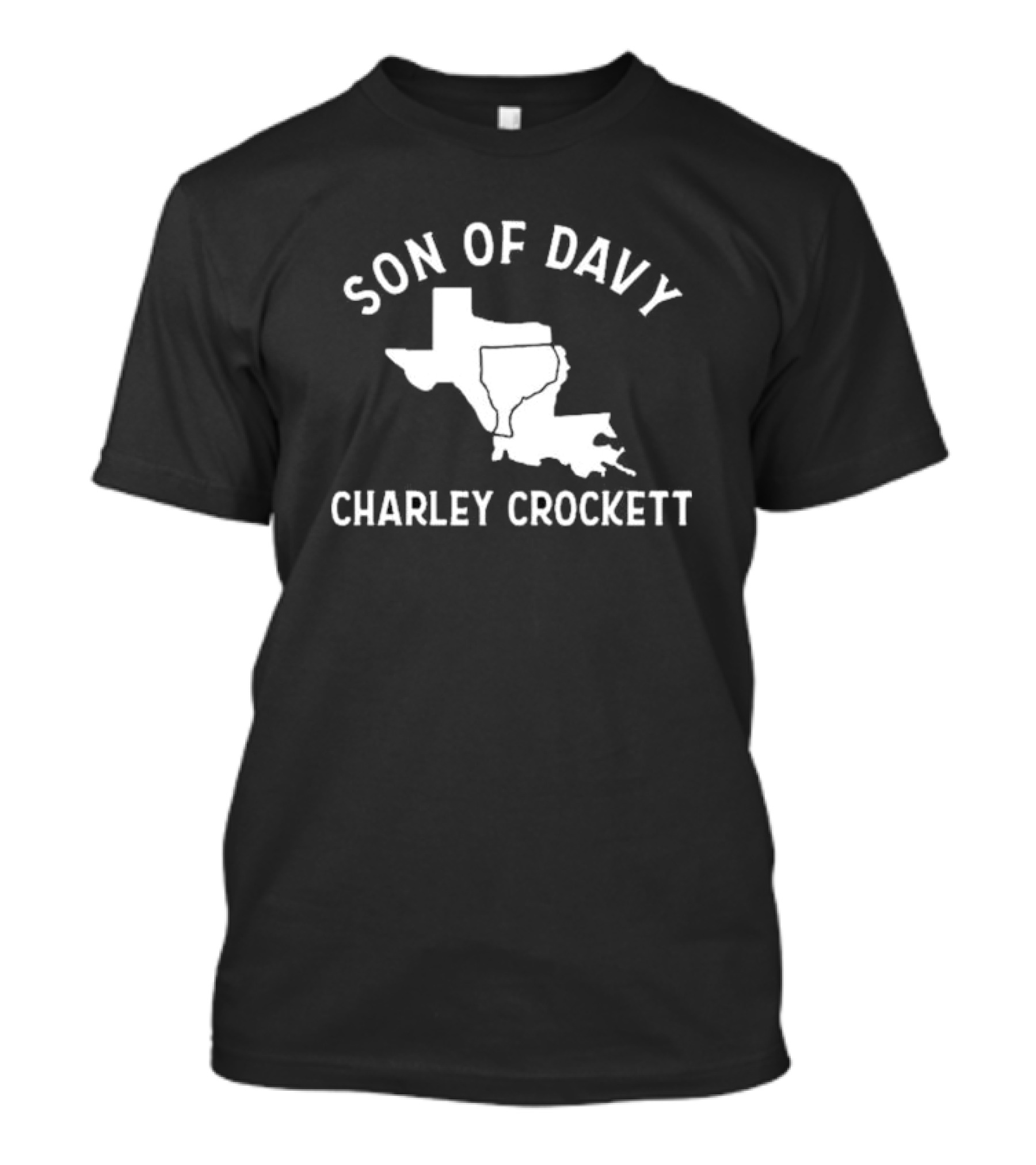 Son Of Davy Charley Crockett Texas Map T-Shirt