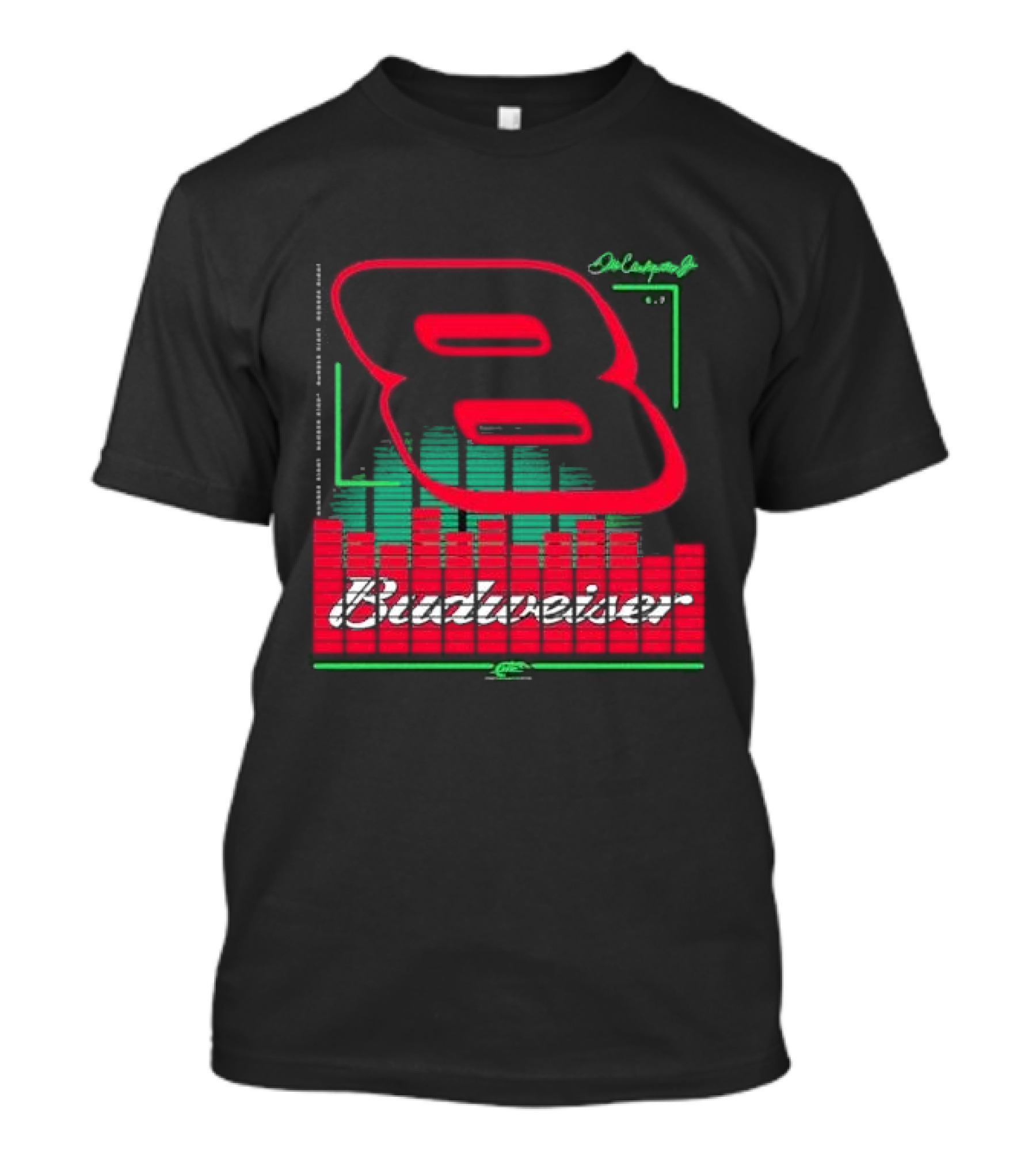 Dale Earnhardt Jr 8 Budweiser Racing Graphics T-Shirt