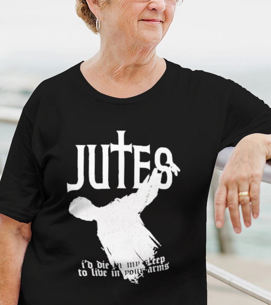 Jutes Sleepyhead I'd Die In My Sleep To Live In Your Arms Cross T-Shirt