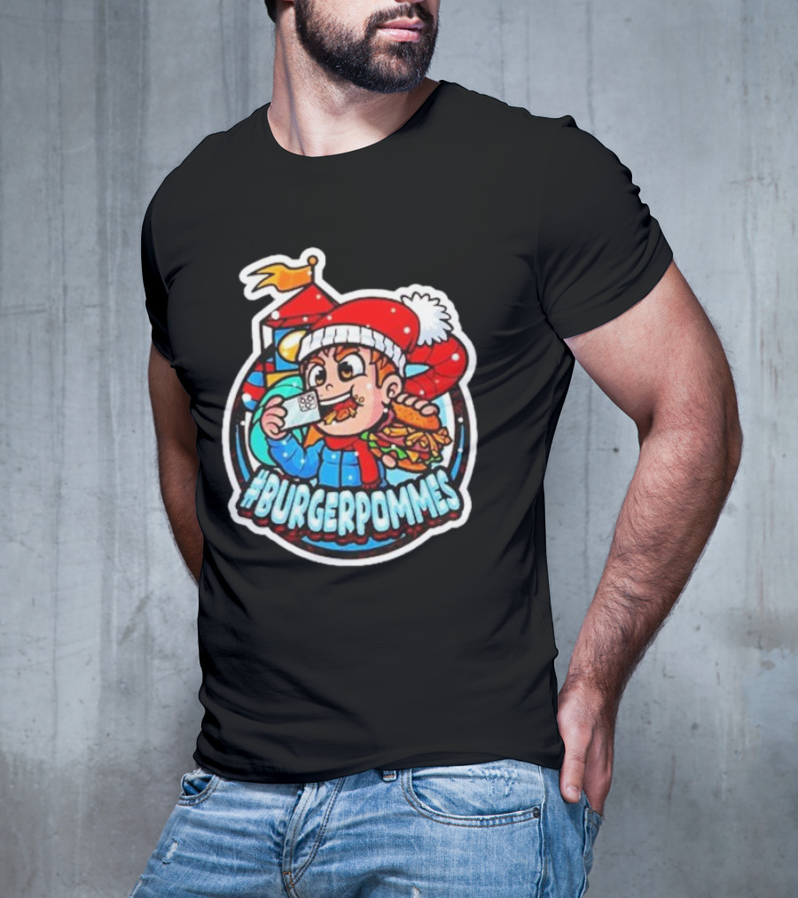 Burgerpommes Lukasbs Christmas T-Shirt