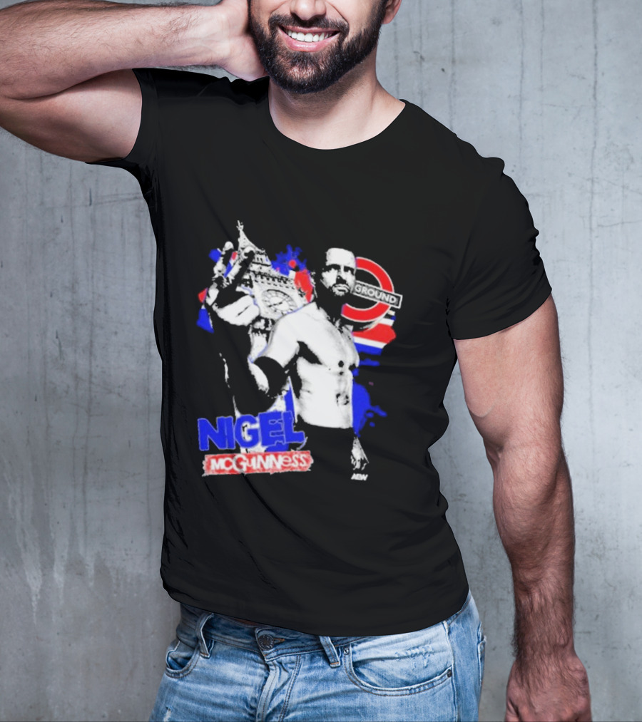 Nigel McGuinness AEW From The Underground London T-Shirt