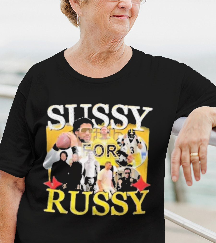 Sussy For Russy Football Photos Collage T-Shirt