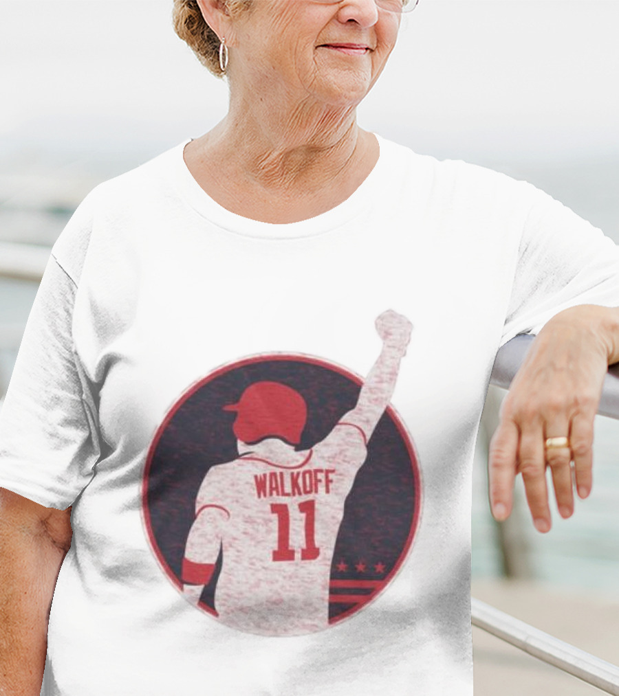 Mr Walkoff 11 Baseball Red Circle T-Shirt