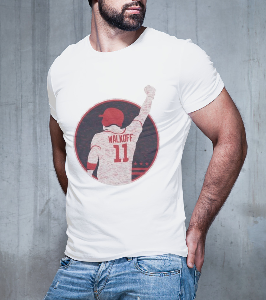 Mr Walkoff 11 Baseball Red Circle T-Shirt