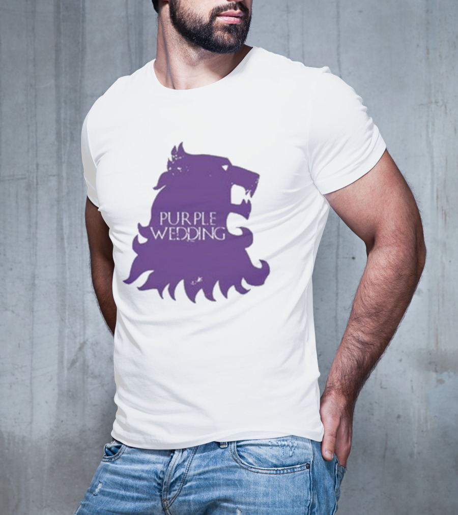 Purple Wedding Lannister Lion Crest T-Shirt
