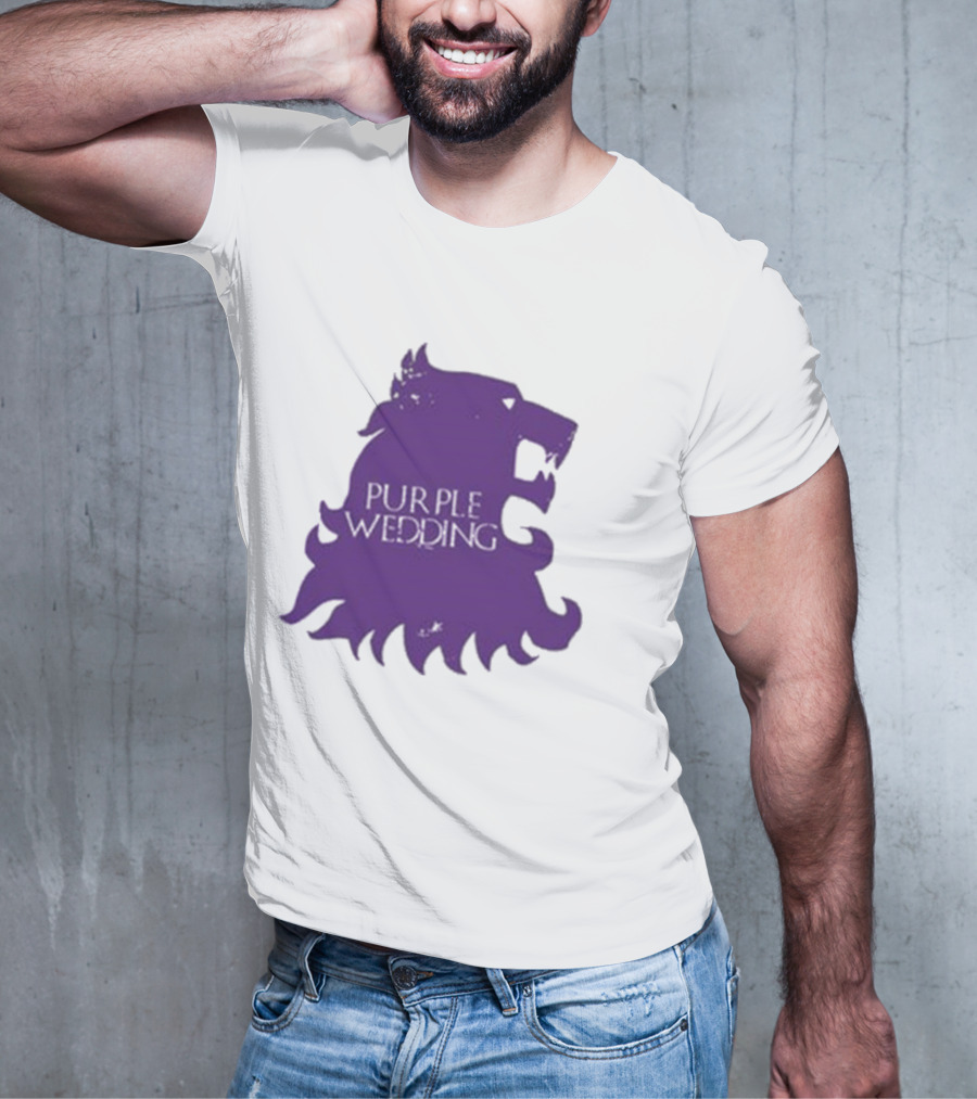 Purple Wedding Lannister Lion Crest T-Shirt