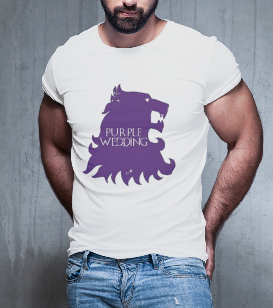 Purple Wedding Lannister Lion Crest T-Shirt