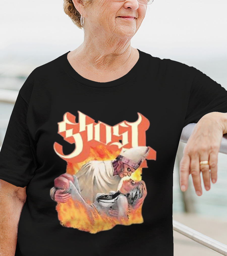 Ghost Nihil Embracing Flames T-Shirt