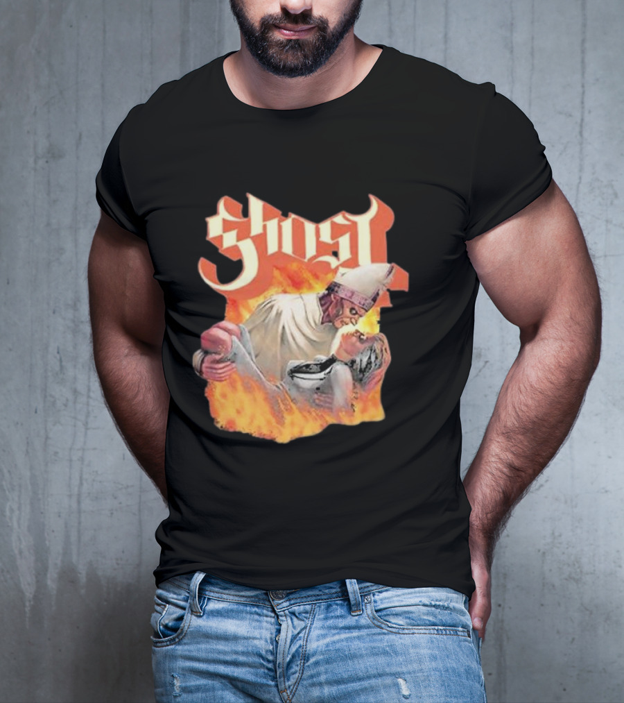 Ghost Nihil Embracing Flames T-Shirt