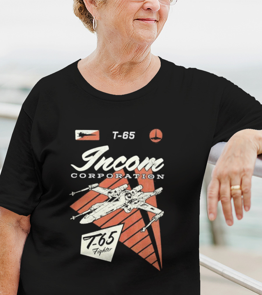 Incom Corporation T-65 Fighter Starship Graphic Retro T-Shirt