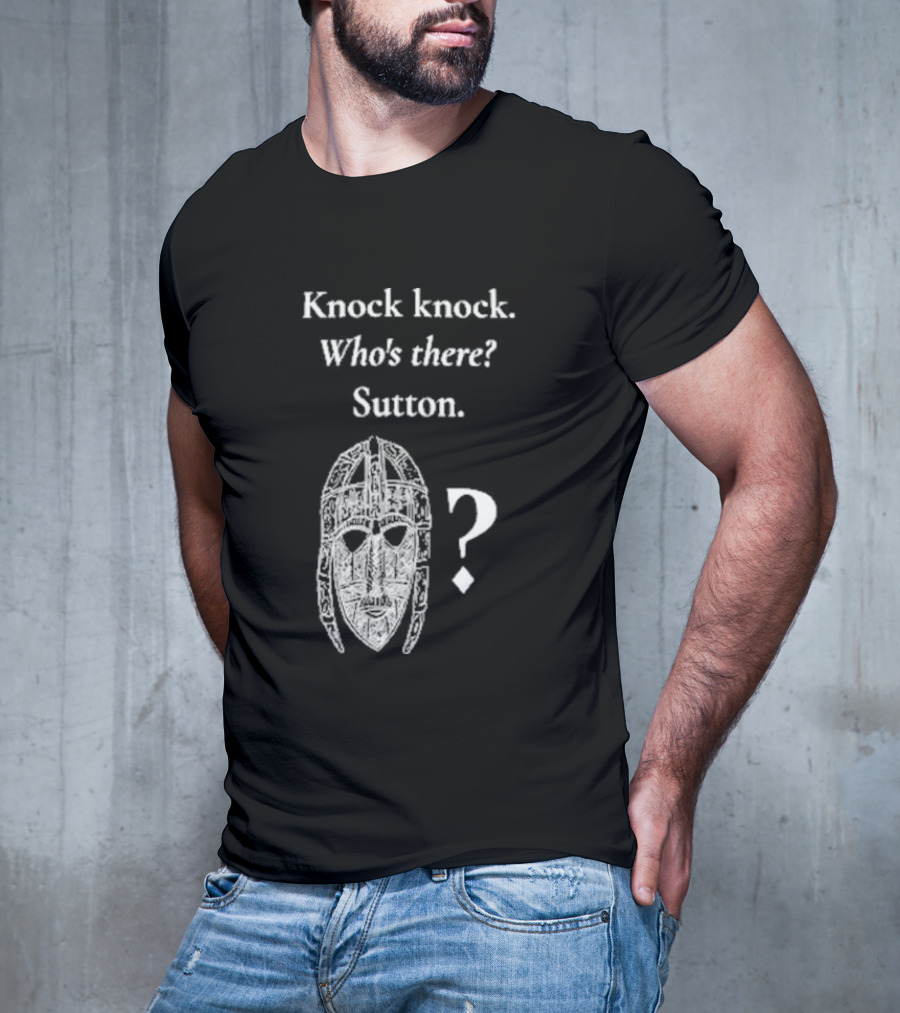 Knock Knock Who's There Sutton Helmet Image T-Shirt