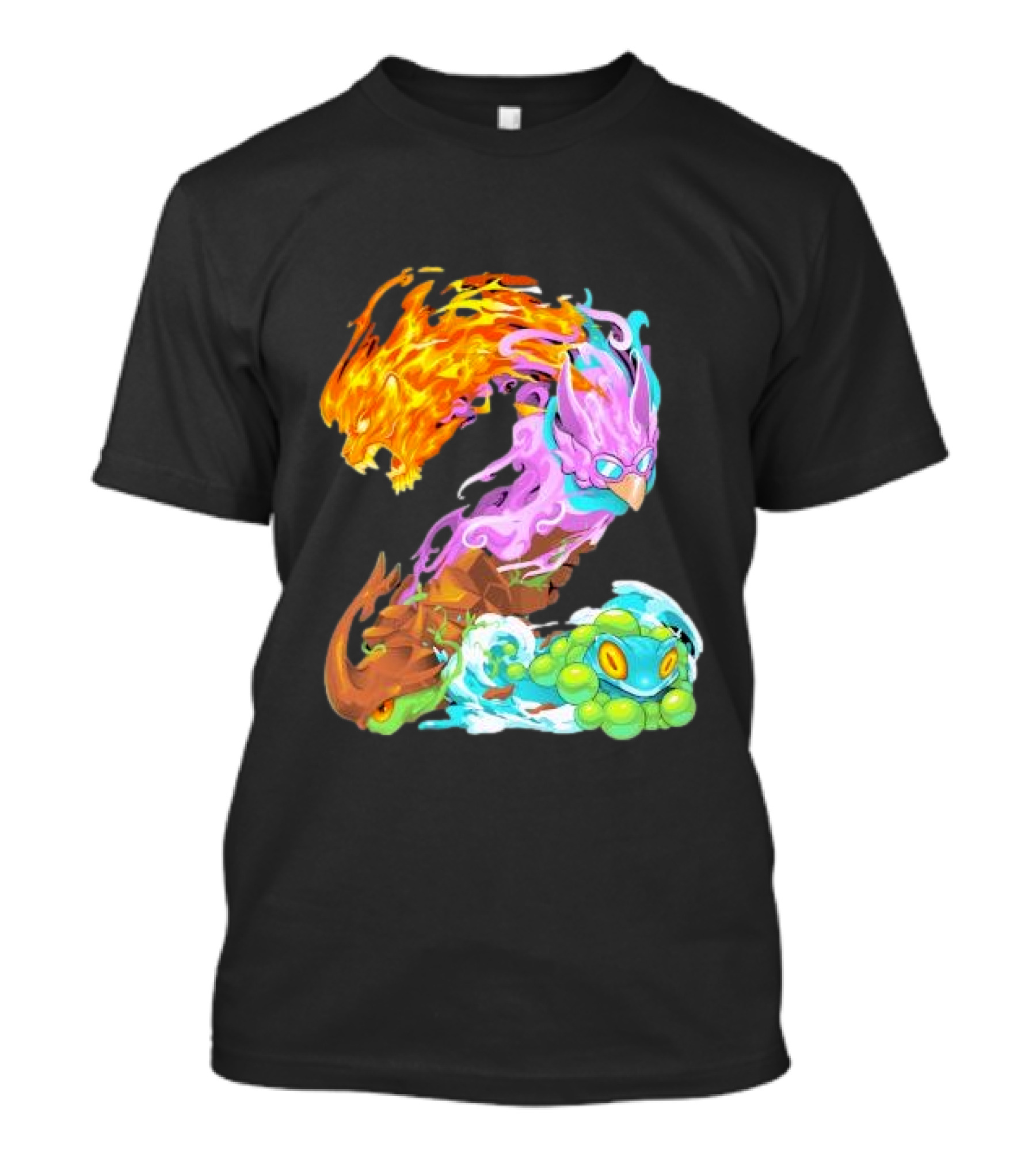 Rivals Of Aether 2 Elemental Creatures Number T-Shirt