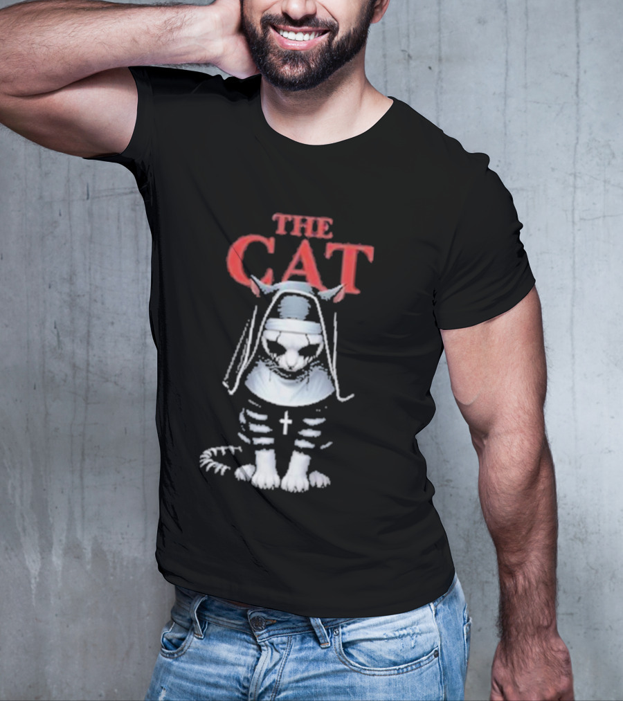 The Cat Nun With Cross T-Shirt