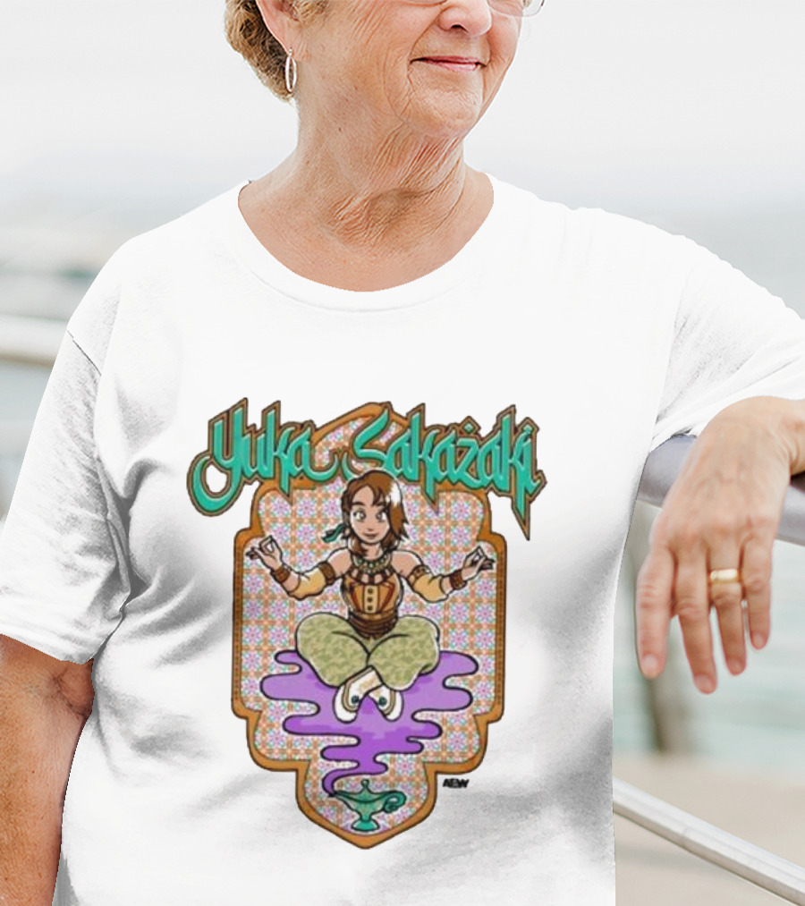 All Elite Wrestling AEW Yuka Sakazaki Floating Character T-Shirt