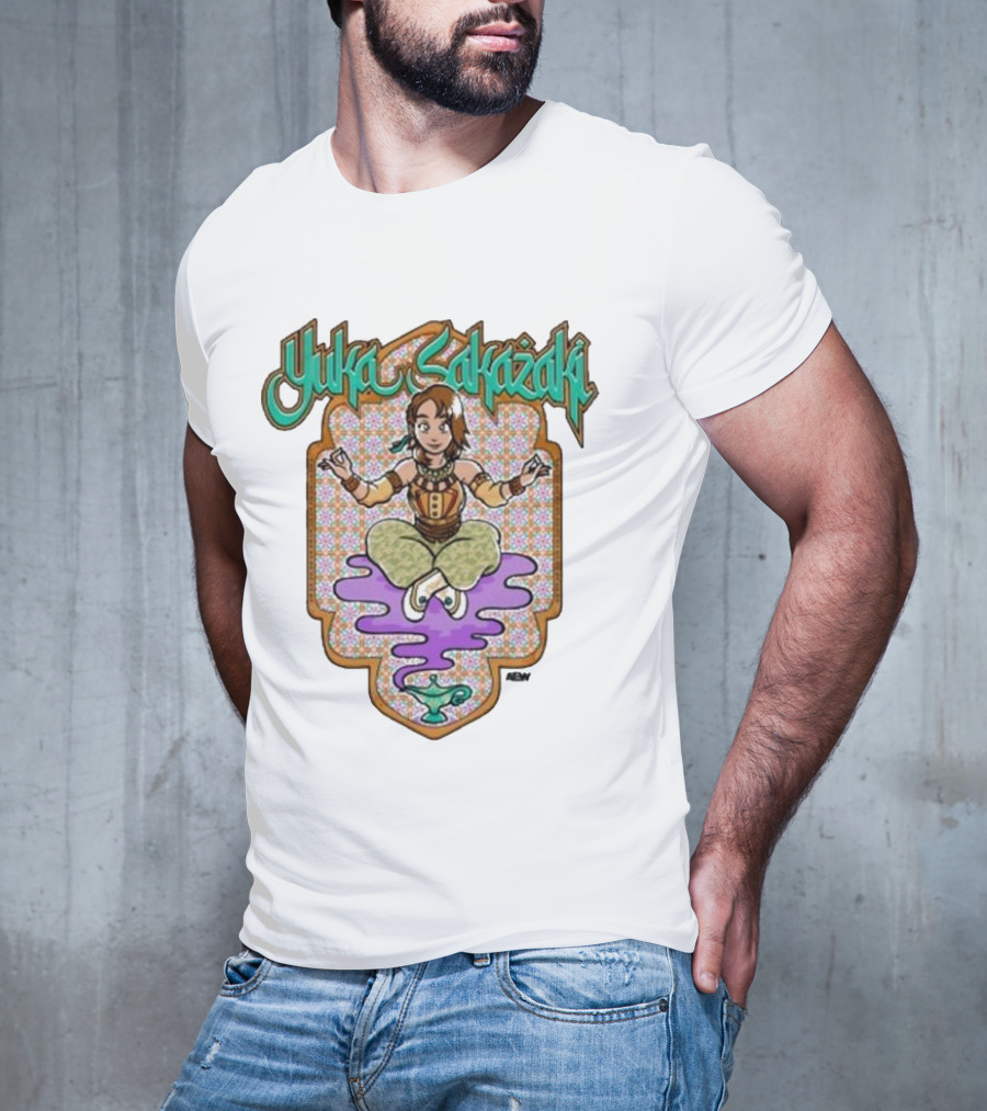 All Elite Wrestling AEW Yuka Sakazaki Floating Character T-Shirt