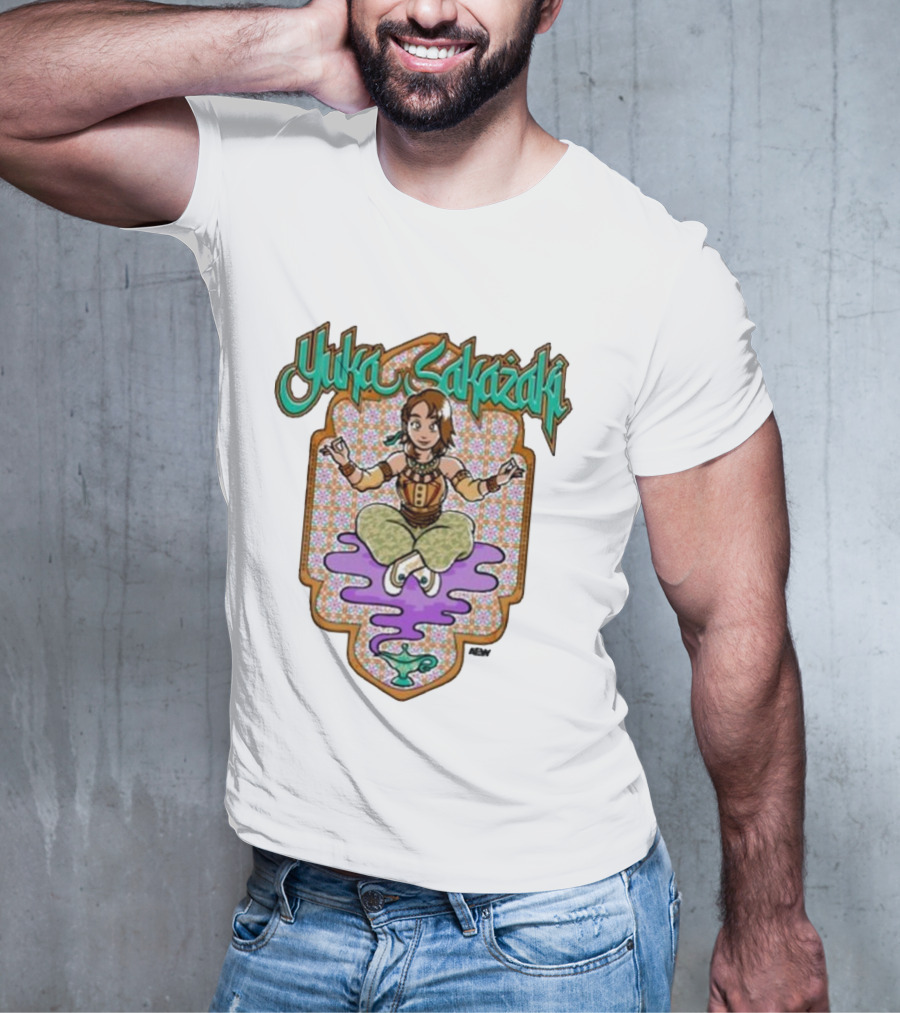 All Elite Wrestling AEW Yuka Sakazaki Floating Character T-Shirt