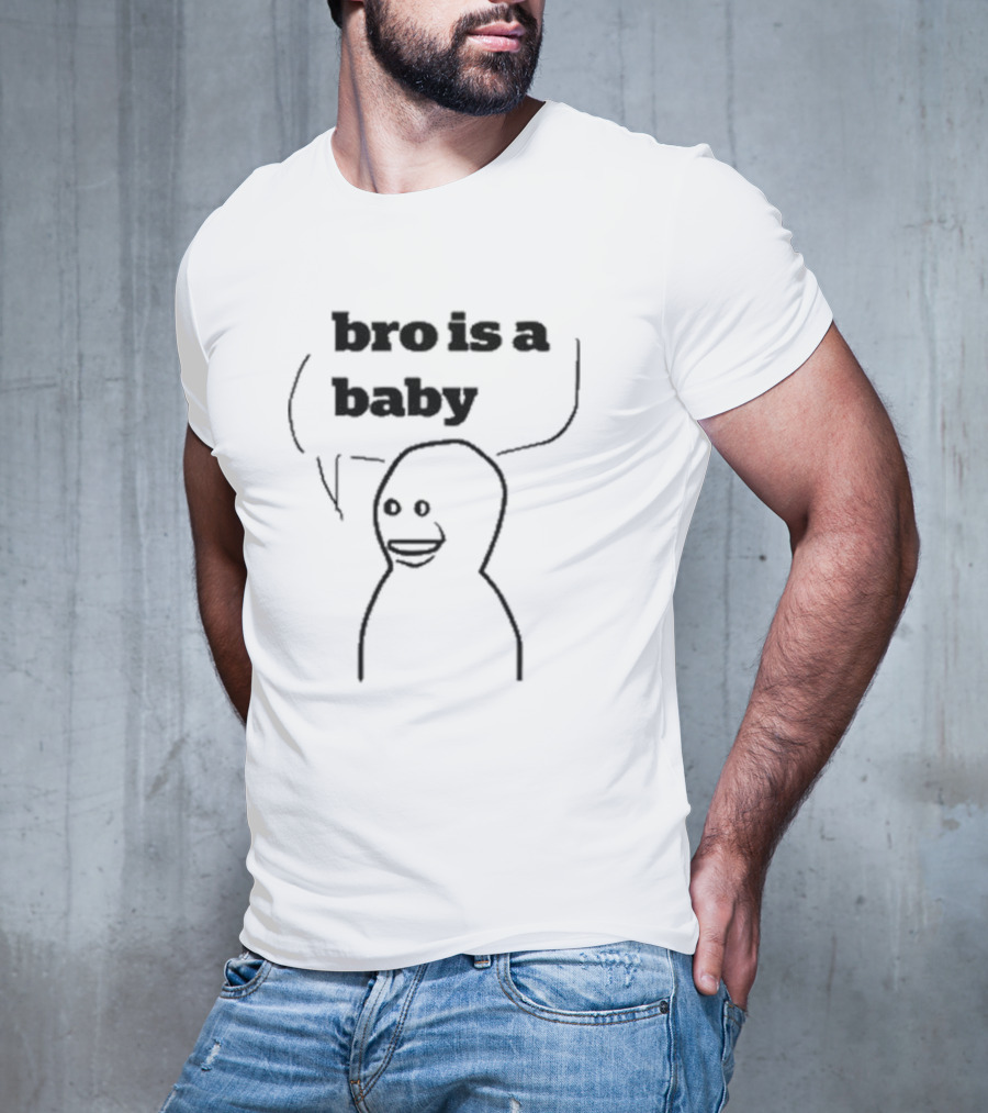 Bro Is A Baby Meme Comic Style Speech Bubble T-Shirt