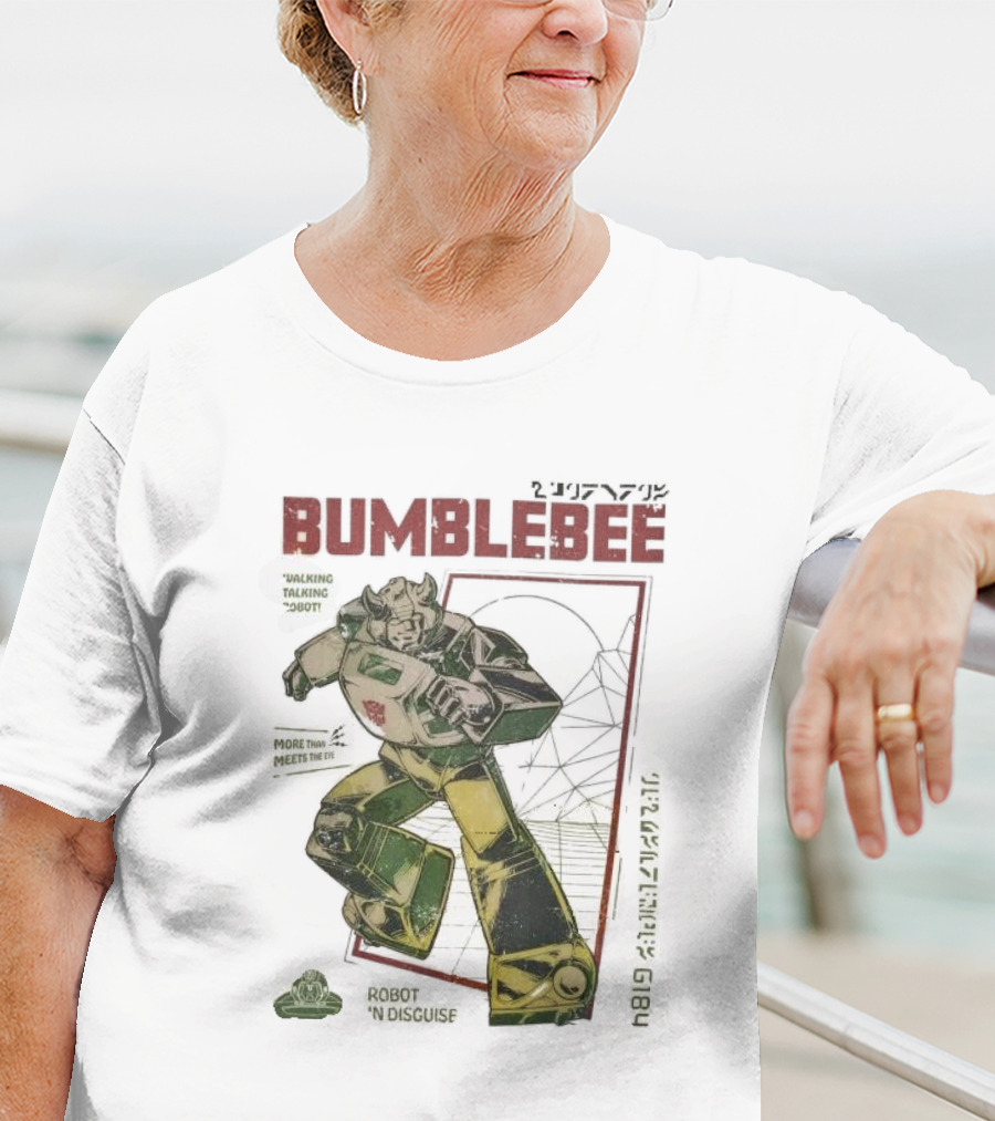 Bumblebee Walking Talking Robot More Than Meets The Eye Robot In Disguise T-Shirt