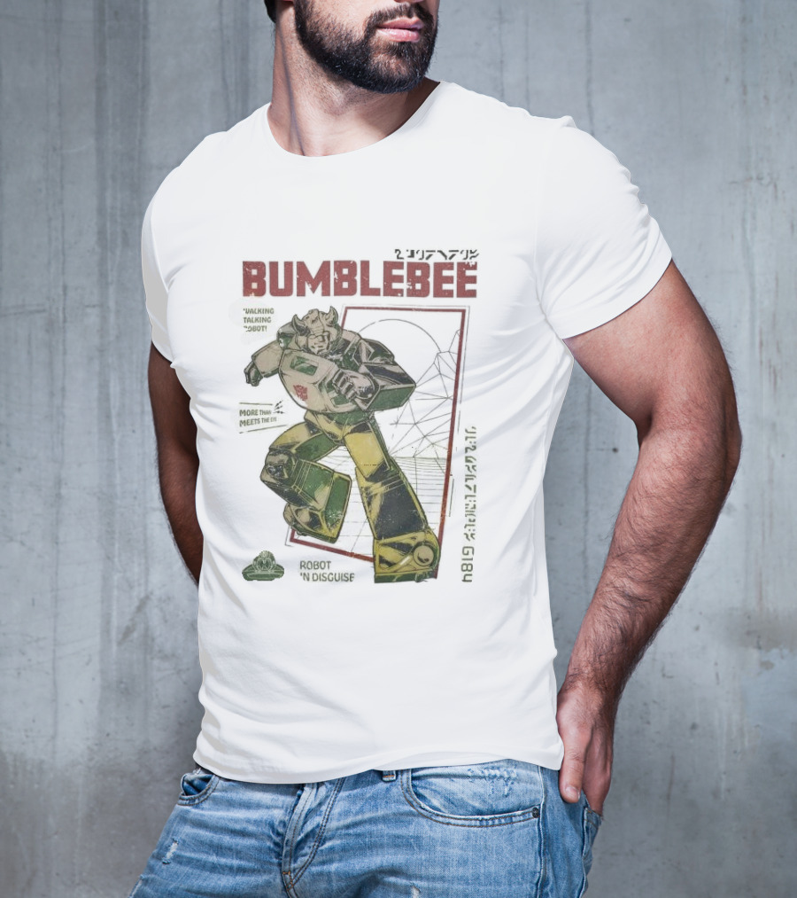 Bumblebee Walking Talking Robot More Than Meets The Eye Robot In Disguise T-Shirt