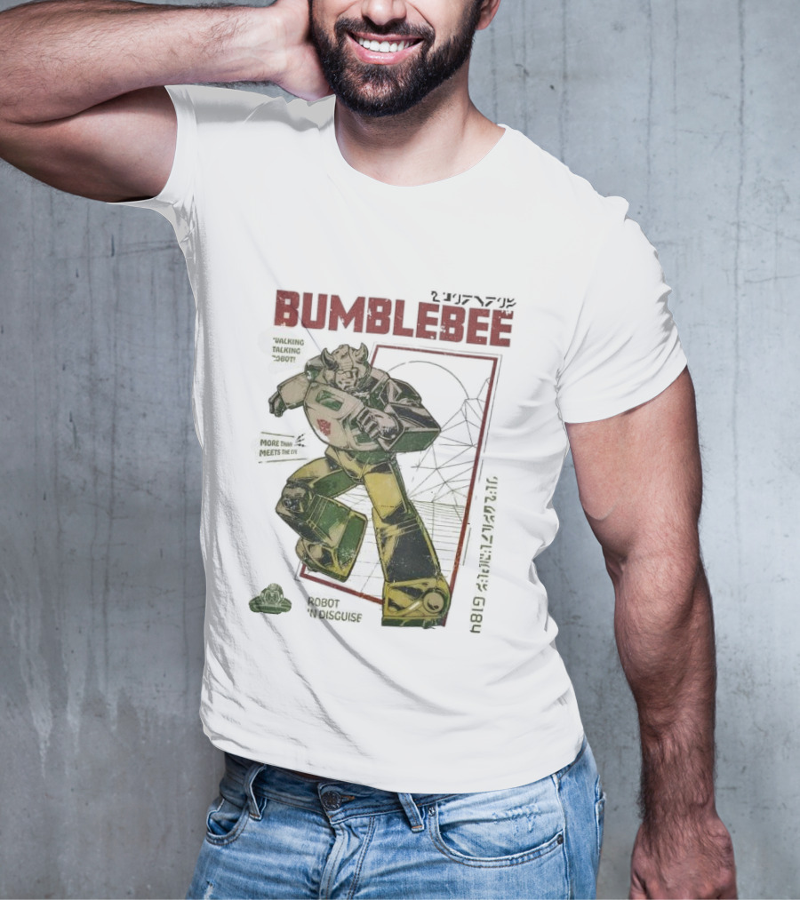 Bumblebee Walking Talking Robot More Than Meets The Eye Robot In Disguise T-Shirt