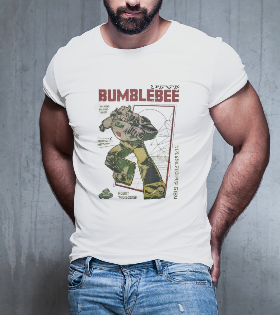 Bumblebee Walking Talking Robot More Than Meets The Eye Robot In Disguise T-Shirt