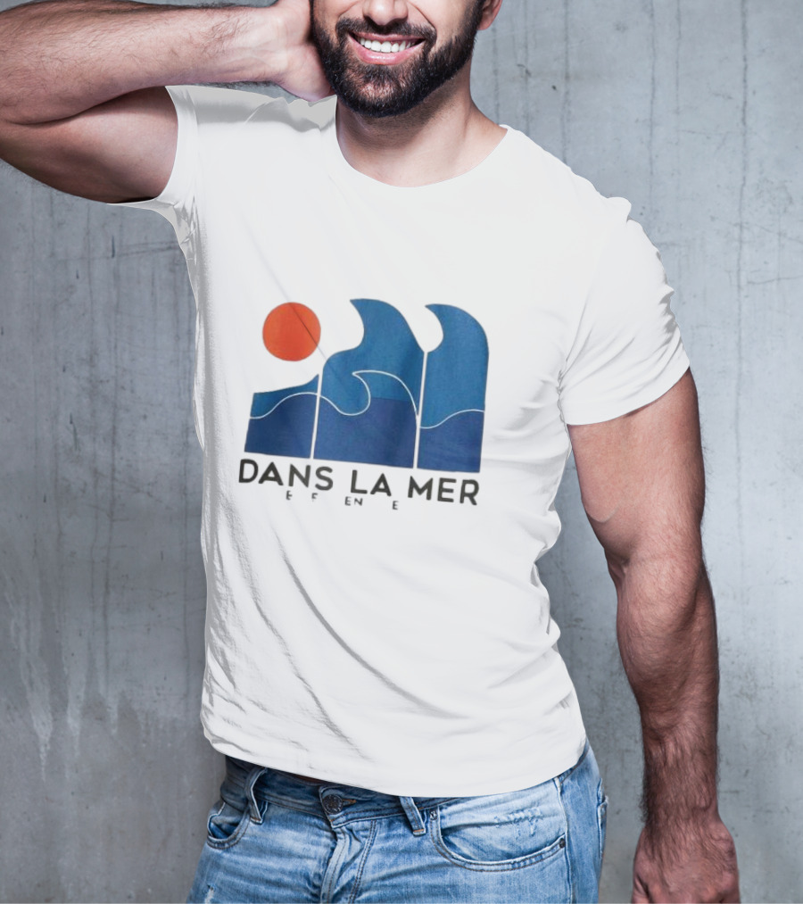 Dans La Mer Waves And Sun T-Shirt