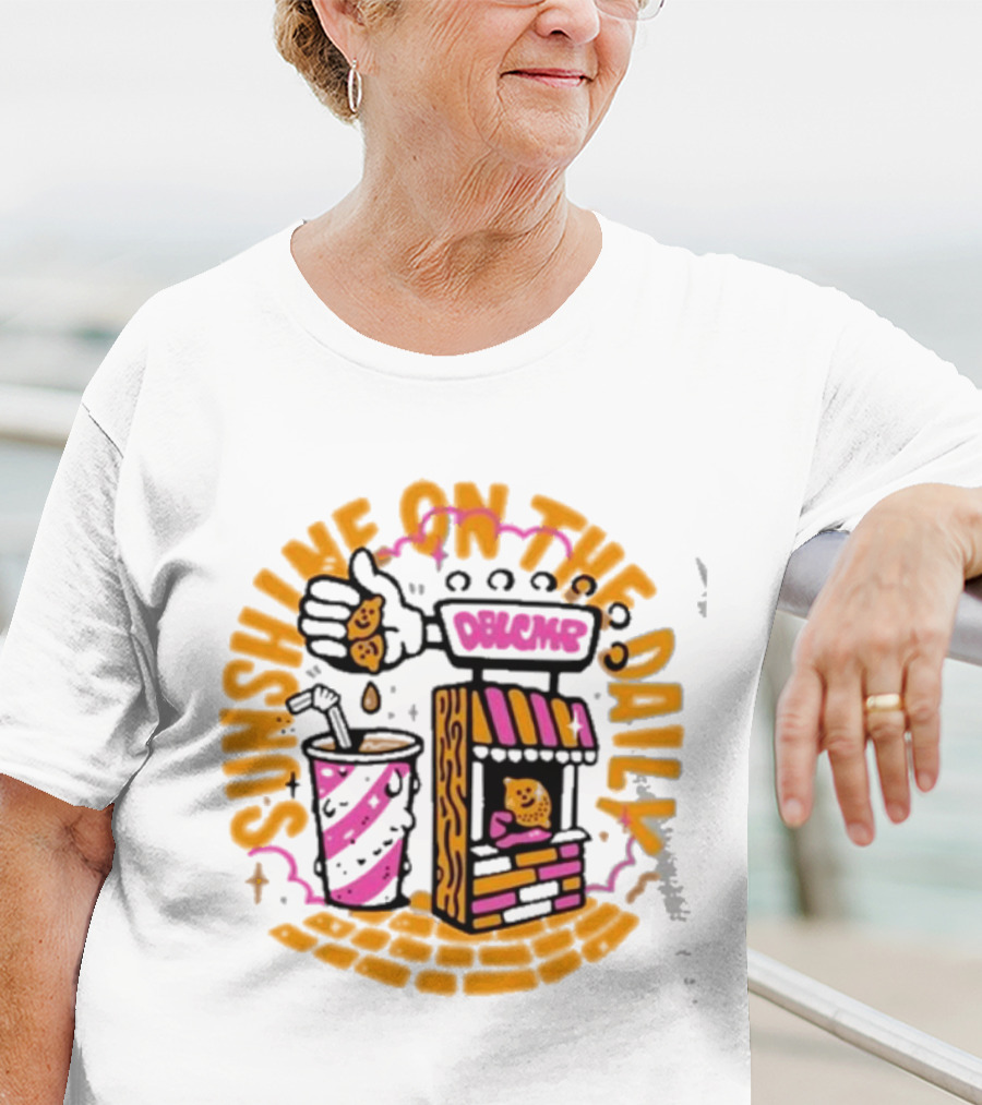 Doublecamp Daydream Sunshine On The Daily Dumplings Drink Stand T-Shirt