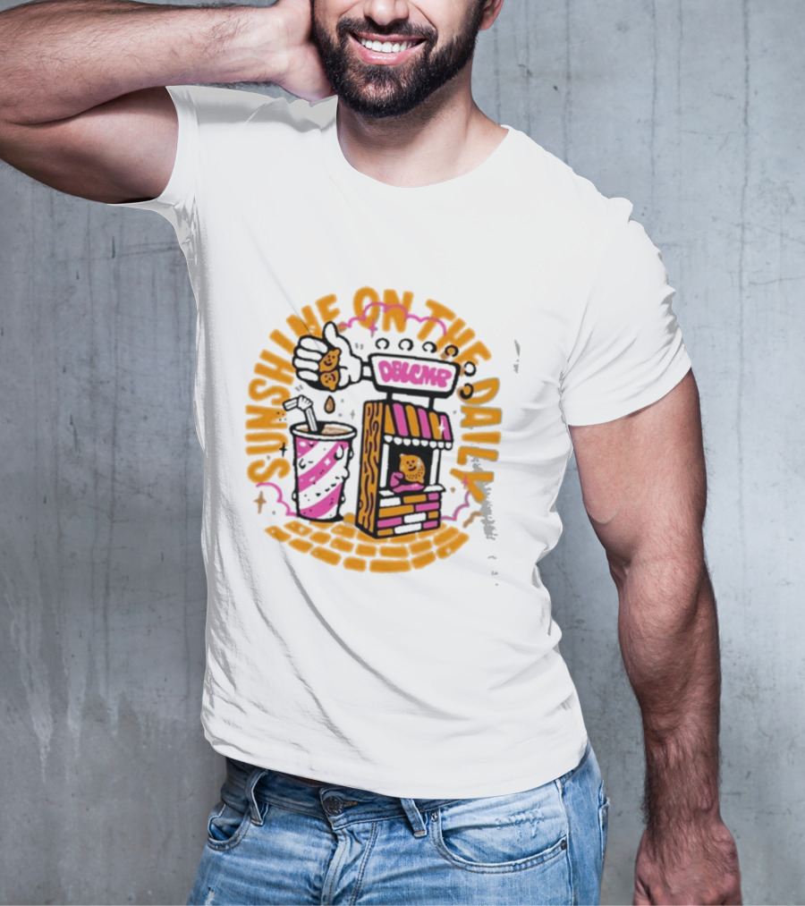 Doublecamp Daydream Sunshine On The Daily Dumplings Drink Stand T-Shirt